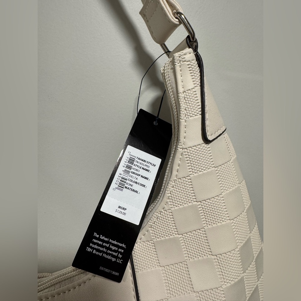 Tahari Cream Shoulder Bag - Picture 4 of 16